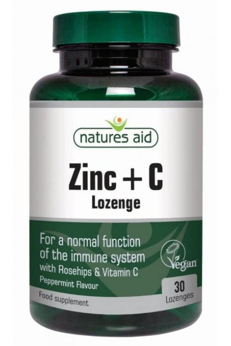 Цинк + витамин C (смучещи таблетки) от Natures Aid
