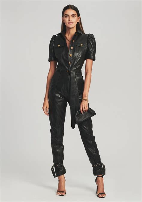 Retrofete Knox Leather Jumpsuit Shopstyle