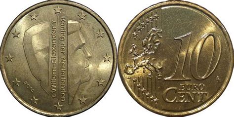 Euro Cents Willem Alexander Nd Map Netherlands Numista