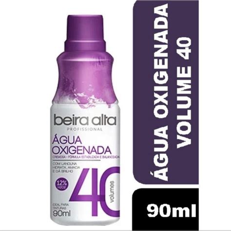 Agua Oxigenada Beira Alta Cremosa 40 Volumes 90ml Shopee Brasil