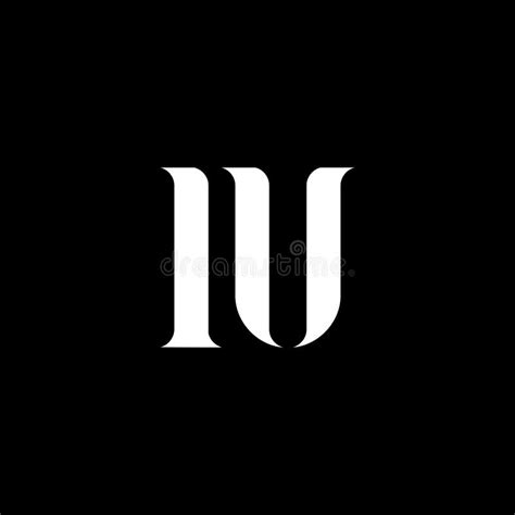 Iu I U Letter Logo Design Initial Letter Iu Uppercase Monogram Logo