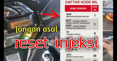 Cara Reset Motor Injeksi Roda Part