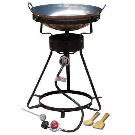 King Kooker 24wc 24 Portable Propane Outdoor Cooker With 18 Steel Wok