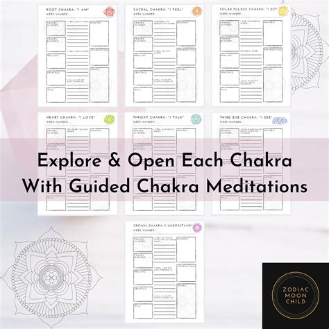 Chakra Planner Spiritual Chakra Planner Notebook Etsy