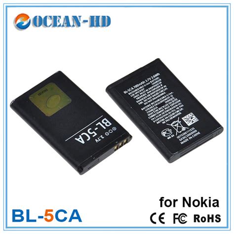 Wholesale Price Lipo BL 5CA Battery For Nokia 1100 3100 3600 6600 C2 X2 ...