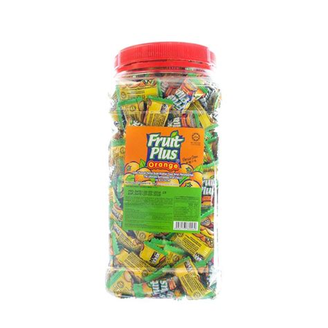 Fruit Plus Chewy Candy 350pcs 1kg Orange Shopee Malaysia