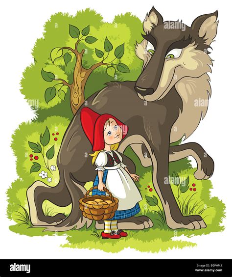 Le Petit Chaperon Rouge Et Le Loup Conte De Charles Perrault Photo