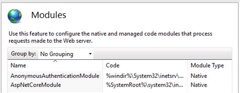 Using Iis Modules With Asp Net Core Microsoft Docs