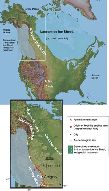 World Maps Library Complete Resources Ice Age Maps North America