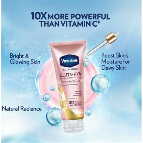 Vaseline Healthy Bright Gluta Hya S Rum Burst Lotion Dewey Radiance