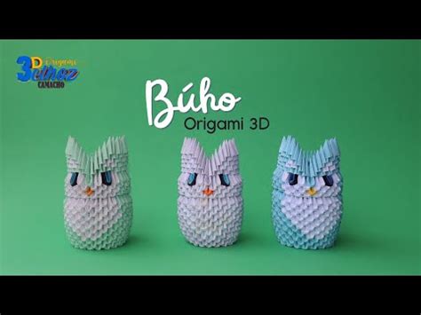 Cómo Hacer un Búho en Origami 3D Bethoz Camacho YouTube