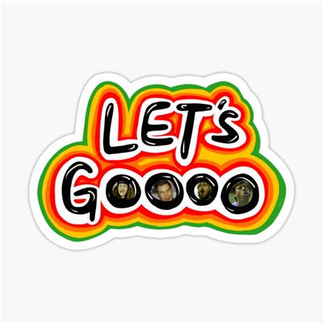 This Is Important Lets Go Sticker For Sale By Guacamulve Redbubble