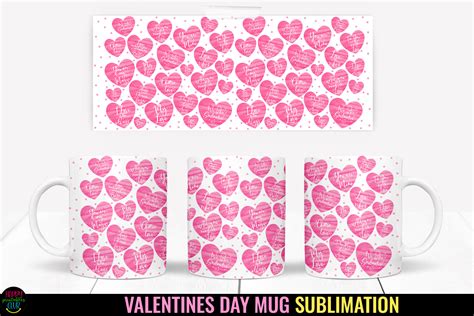 Valentines Day Mug Wrap Sublimation Graphic By Happy Printables Club