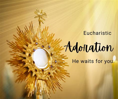 Encountering Christ In Eucharistic Adoration Clip Art Library