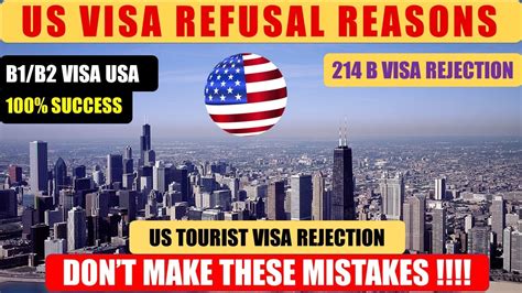 US VISA REFUSAL REASONS 214 B Visa Refusal B1 B2 US Tourist Visa