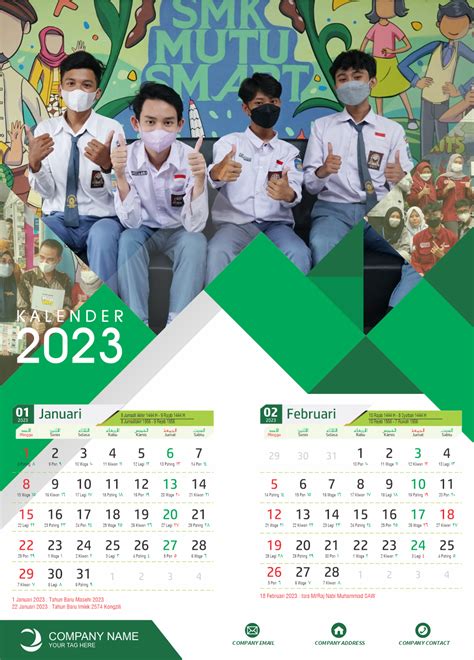 DESAIN KALENDER 2023 03 - Toko Fadhil Template