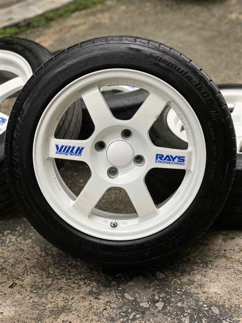 Te37 15 Inch Sports Rim Myvi G3 Tyre 80 Auto Accessories On Carousell