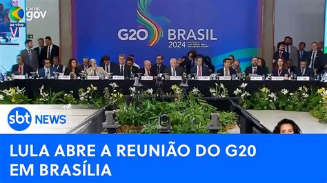 Presidente Lula Abre Reuni O Do G Em Bras Lia Sbtnewsnatv