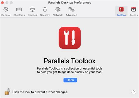 Kb Parallels How Do I Turn On Parallels Toolbox Utilities From