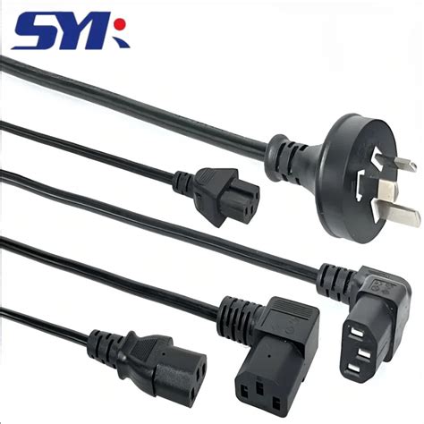 Australian Regulation Saa Three Plug Power Cord C13 Pin Tail Extension