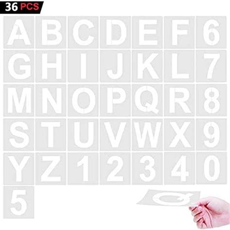 Amazon Inch Letter Stencils And Number Stencils For Painting