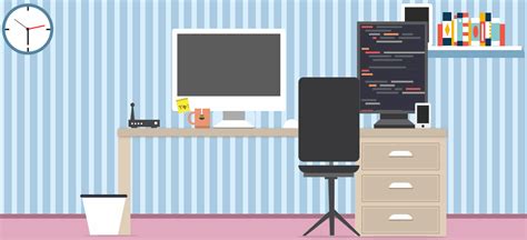 Animated Web Developer Workspace Created Entirely With Css