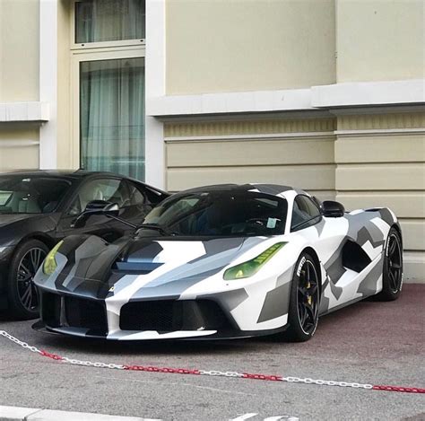 Ferrari LaFerrari Painted In Grigio And Wrapped In A Black White And