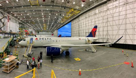 A Review Of Delta S Brand New Airbus A220 In First Class The Points Guy