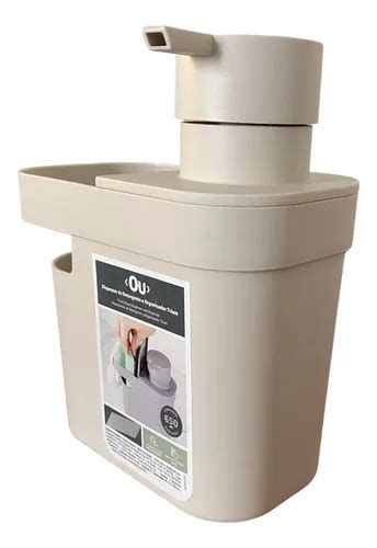 Dispenser Detergente Organizador Pia Trium 650 Ml Bege MercadoLivre