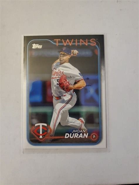 Topps Jhoan Duran Minnesota Twins Baseball Card Ebay