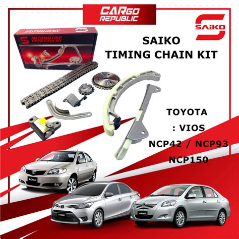 Toyota Vios Ncp Ncp Ncp Saiko Timing Chain Kit Set Genuine