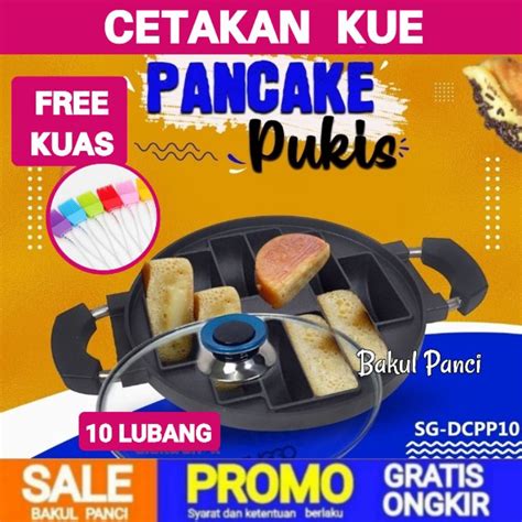 Jual Cetakan Kue Datar Tutup Kaca Cake Pan Martabak Mini