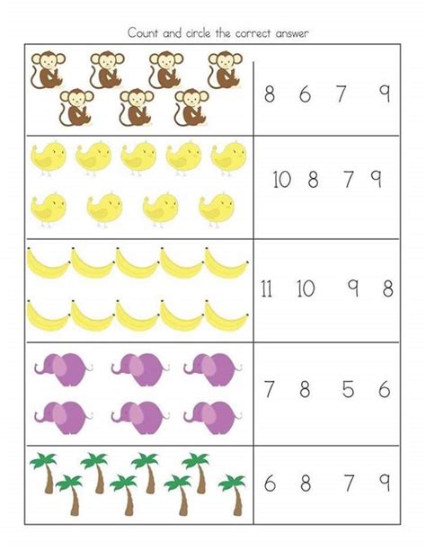 Free Printable Kindergarten Work Sheets