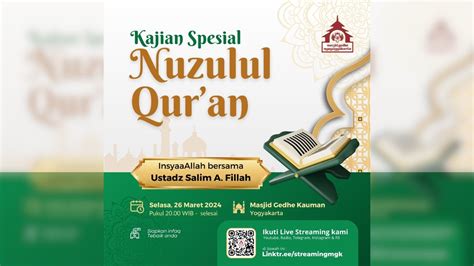 Pengajian Nuzulul Qur An Bersama Salim A Fillah YouTube