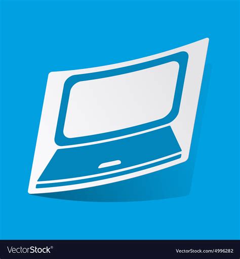 Laptop sticker Royalty Free Vector Image - VectorStock