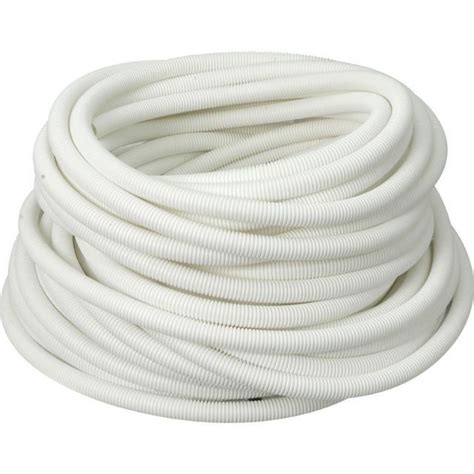 Pvc Conduit Corrugated Flexible Pipe 34 20mm 1 25mm Flexible Electrical Conduit White