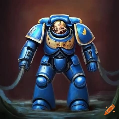 Diagram Of Warhammer 40k Primaris Space Marine Armor On Craiyon