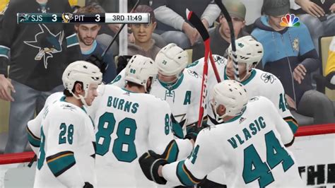 NHL 19 San Jose Sharks Vs Pittsburgh Penguins Gameplay NHL Season