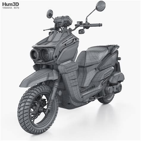 Yamaha Zuma 125 2022 3D model - Vehicles on Hum3D