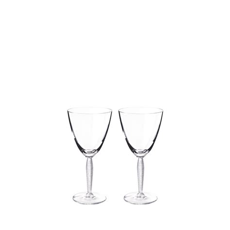 Lalique Louvre Wine Glasses Set Of Two Gracious Style