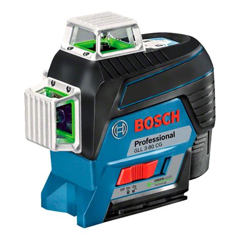 Nível a Laser Auto nivelador 3 Linhas Gll 3 80 Cg Verde Bosch Rota 166