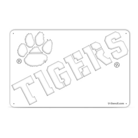 Clemson Tiger Paw Stencil Tigger Paw Prints Png Free Clip Art Library