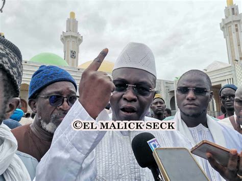 Protestation c Cheikh Omar Diagne S Modou Mbacké Bara Doli prêt à