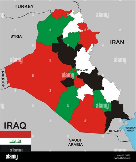 Political Map Of Iraq