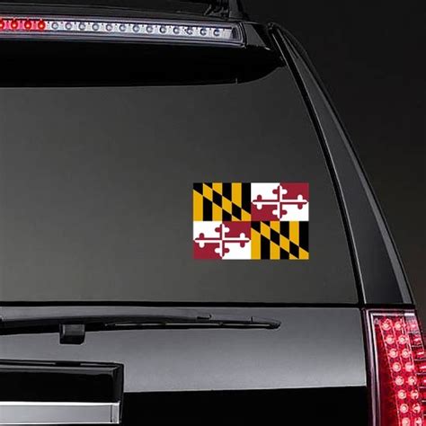 Maryland Md State Flag Sticker