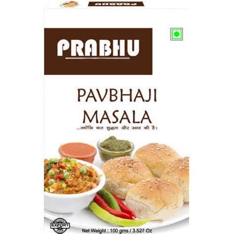 Prabhu 100 G Pav Bhaji Masala Powder Packaging Packets At Rs 47