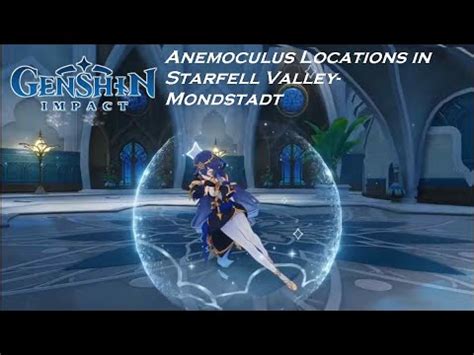 Genshin Impact- Anemoculus Locations in Starfell Valley-Mondstadt - YouTube