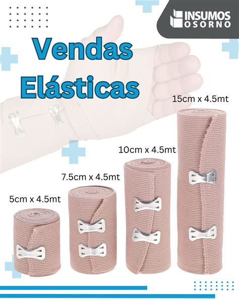 Vendas Elásticas Color Piel Varias Medidas Insumos Osorno