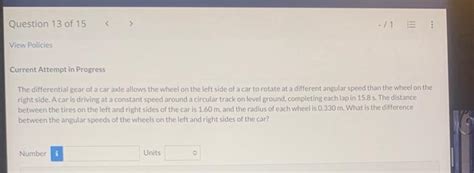 Solved Current Attempt In Progress The Differential Gear