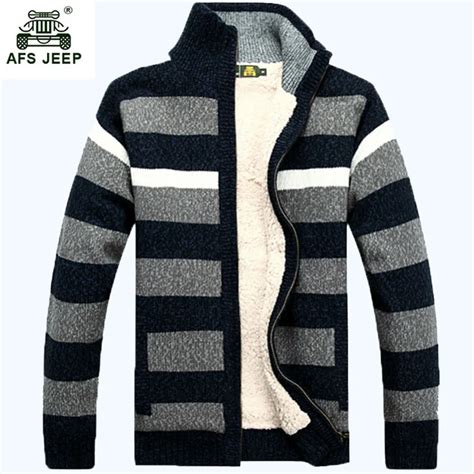 Buy Free Shipping Afs Jeep Fashion Collar Warm Thicken Knitted Mens Sweateers